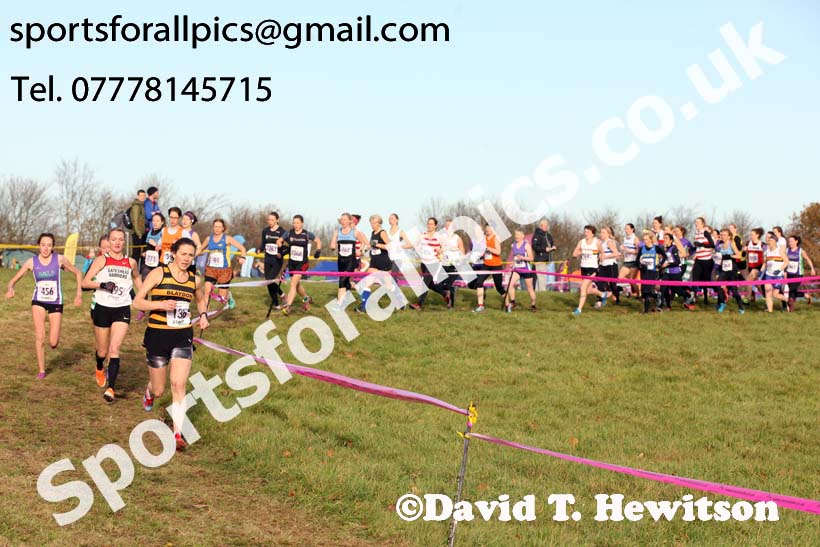 Senior womens 2017 Start Fitness North Eastern Harrier League, Aykley Heads, Durham. Photo:  David T. Hewitson/Sports for All Pics